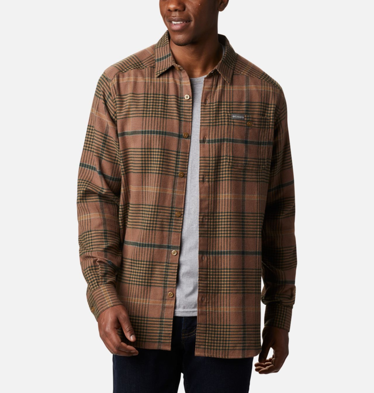 Men's Cornell Woods™ Flannel Long Sleeve Shirt 1