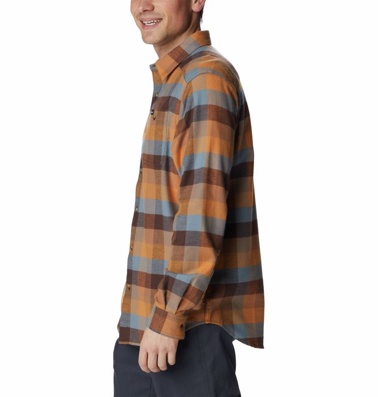 Thumbnail: Men’s Cornell Woods Flannel Long Sleeve Shirt, Color: Delta Buffalo Check, image 3
