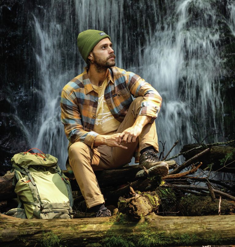 Thumbnail: Men's Cornell Woods Flannel Shirt, Color: Delta Buffalo Check, image 7