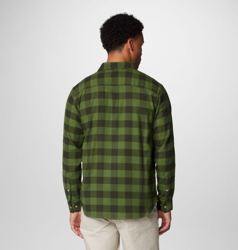 Men's Cornell Woods Flannel Long Sleeve Shirt, Color: Canteen Buffalo Check, image 2