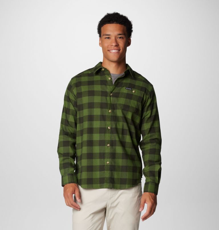 Men's Cornell Woods Flannel Long Sleeve Shirt, Color: Canteen Buffalo Check, image 1
