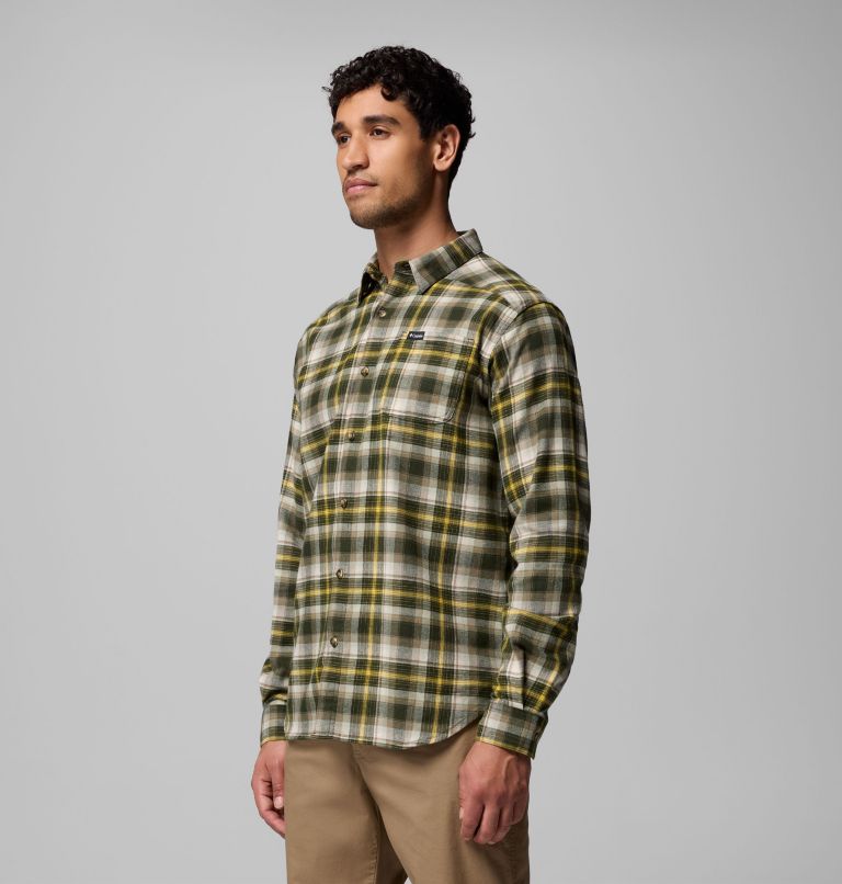 Men's Cornell Woods Flannel Shirt, Color: Greenscape Backland Tartan, image 4