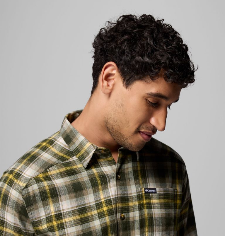 Men's Cornell Woods Flannel Shirt, Color: Greenscape Backland Tartan, image 6