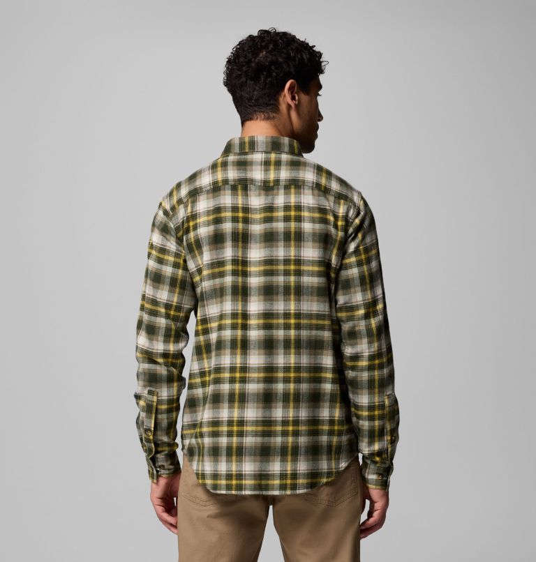 Men's Cornell Woods Flannel Shirt, Color: Greenscape Backland Tartan, image 3