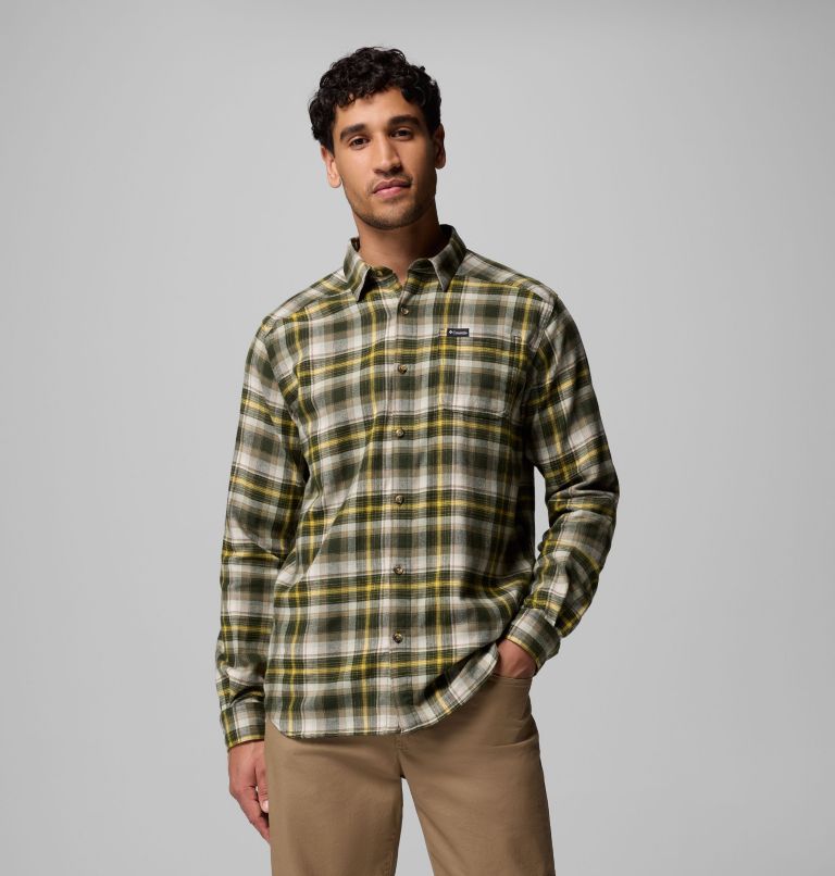 Men's Cornell Woods Flannel Shirt, Color: Greenscape Backland Tartan, image 1