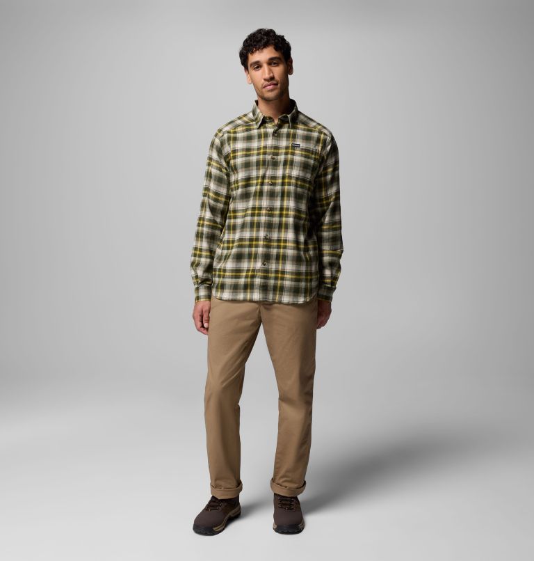Men's Cornell Woods Flannel Shirt, Color: Greenscape Backland Tartan, image 2