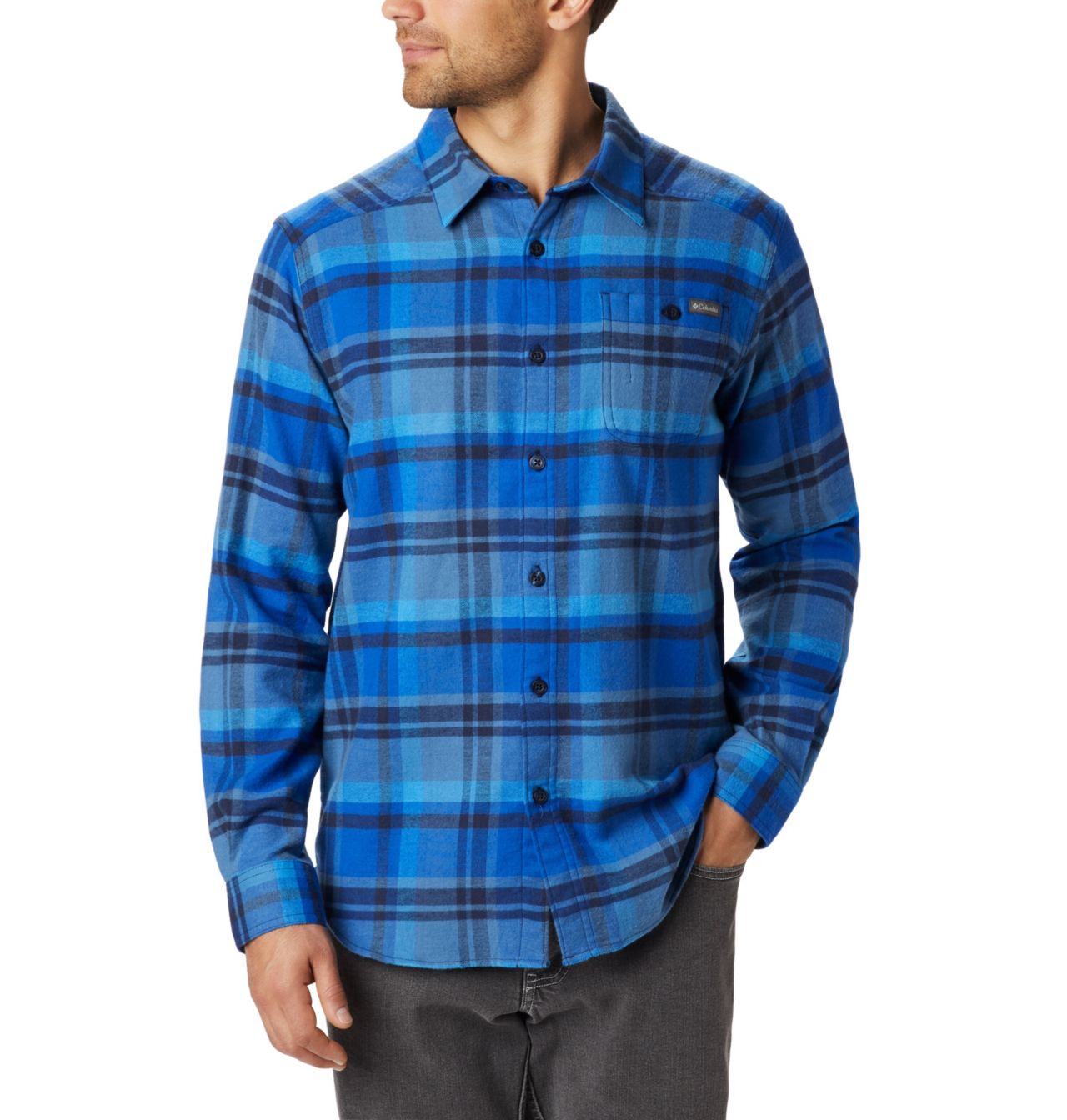 Men's Cornell Woods™ Flannel Long Sleeve Shirt 1