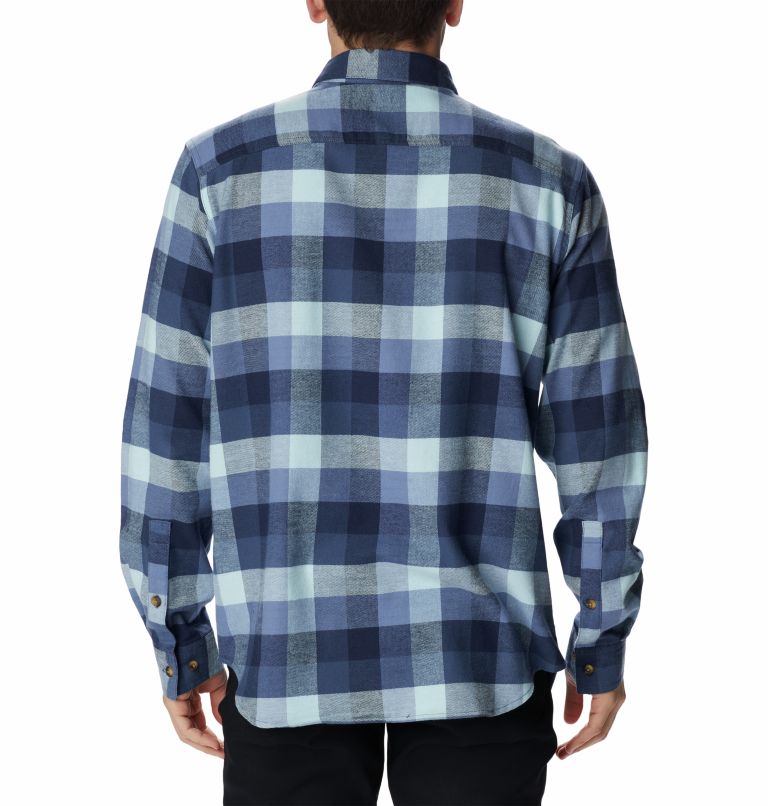 Men's Cornell Woods Flannel Shirt, Color: Dark Mountain Buffalo Check, image 2