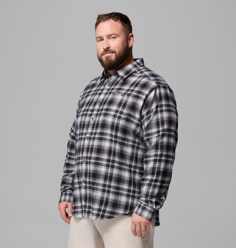Men's Cornell Woods Flannel Long Sleeve Shirt - Big, Color: Black Backland Tartan, image 4