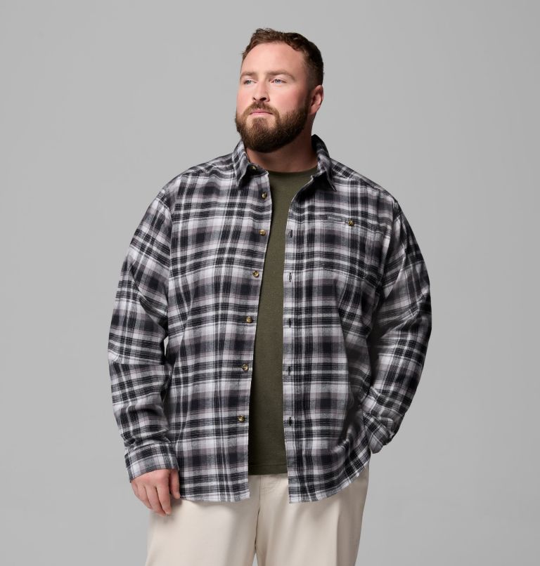 Men's Cornell Woods Flannel Long Sleeve Shirt - Big, Color: Black Backland Tartan, image 5