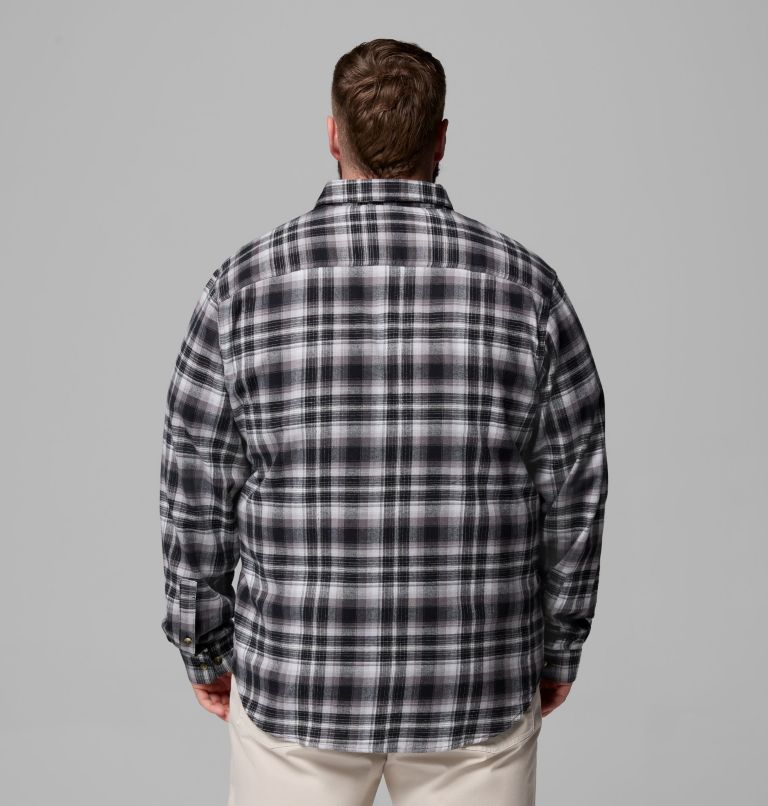 Men's Cornell Woods Flannel Long Sleeve Shirt - Big, Color: Black Backland Tartan, image 3