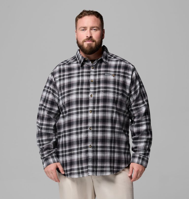 Men's Cornell Woods Flannel Long Sleeve Shirt - Big, Color: Black Backland Tartan, image 1