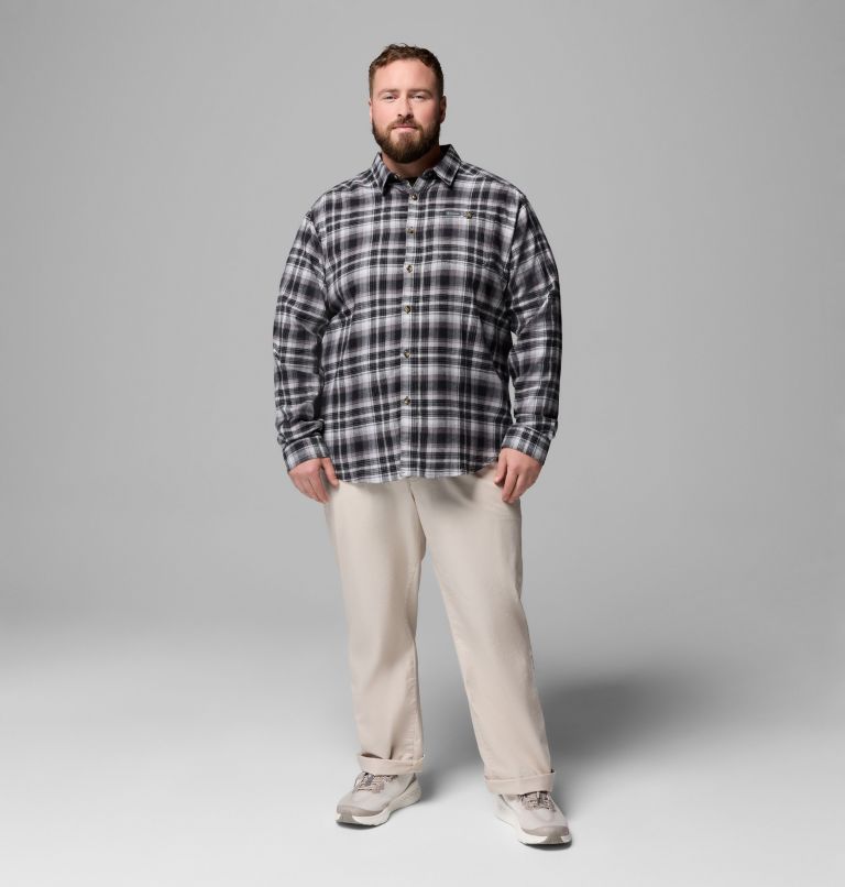 Men's Cornell Woods Flannel Long Sleeve Shirt - Big, Color: Black Backland Tartan, image 2
