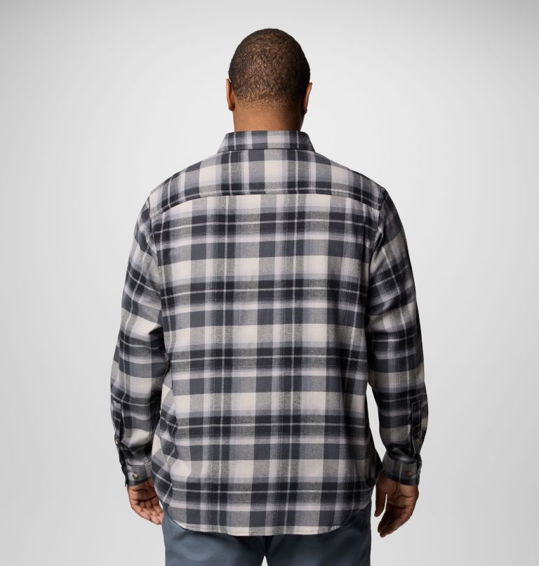 Men's Cornell Woods Flannel Long Sleeve Shirt - Big, Color: Black/Grey Classic Multi Tartan, image 2