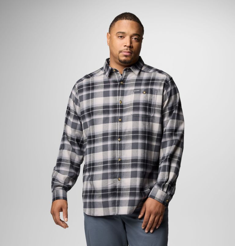 Men's Cornell Woods Flannel Long Sleeve Shirt - Big, Color: Black/Grey Classic Multi Tartan, image 1