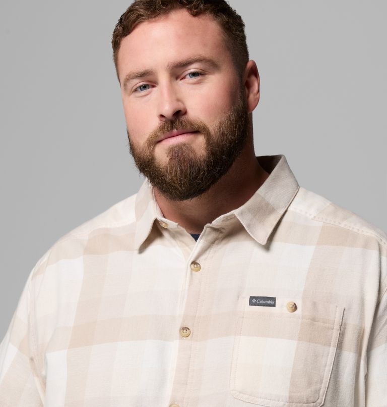 Men's Cornell Woods Flannel Long Sleeve Shirt - Big, Color: Dark Stone Multi Buffalo Check, image 6