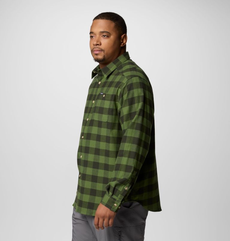 Men's Cornell Woods Flannel Long Sleeve Shirt - Big, Color: Canteen Buffalo Check, image 3