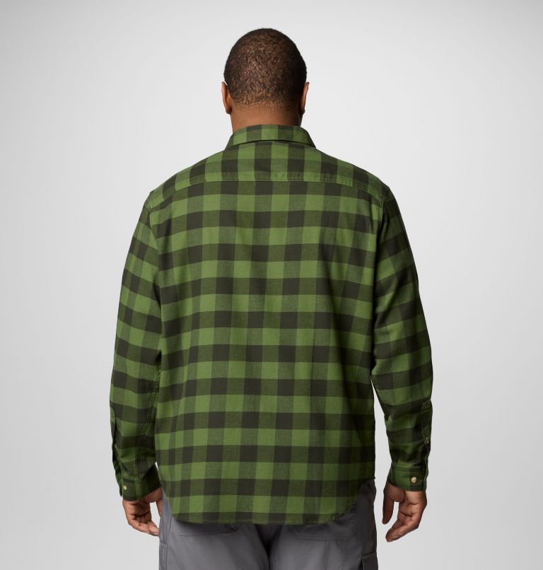 Men's Cornell Woods Flannel Long Sleeve Shirt - Big, Color: Canteen Buffalo Check, image 2