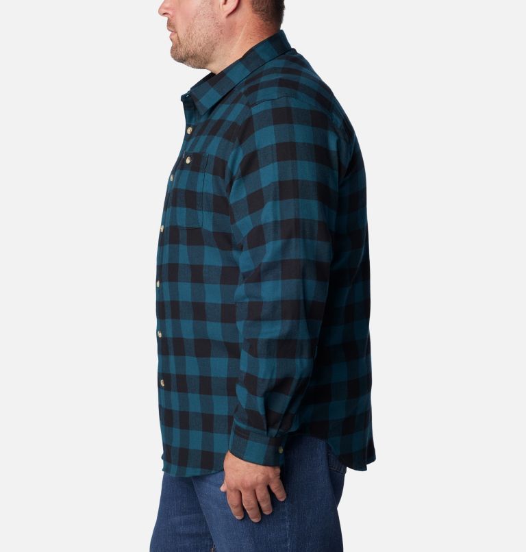 Chemise à manches longues en flanelle Cornell Woods Homme, Color: Night Wave Buffalo Check, image 3