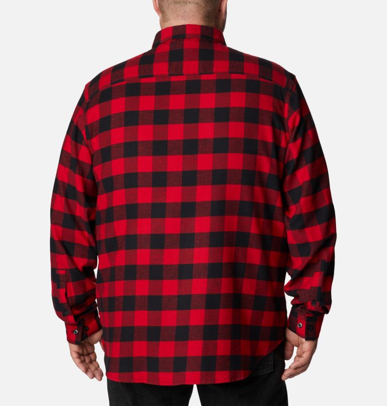 Chemise à manches longues en flanelle Cornell Woods Homme, Color: Mountain Red Buffalo Check, image 2
