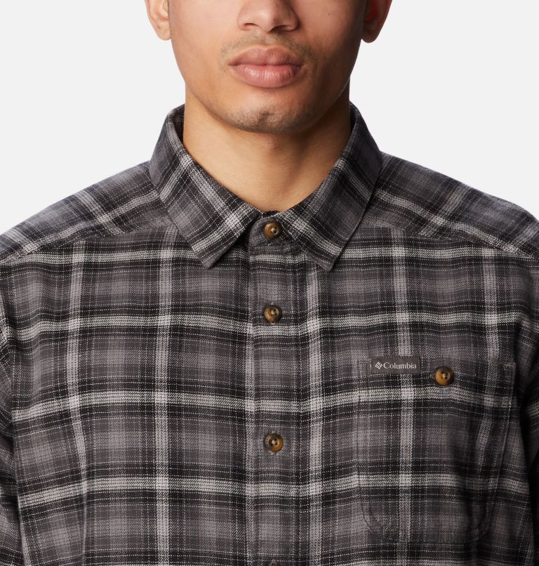Chemise à manches longues en flanelle Cornell Woods Homme - Grandes tailles, Color: City Grey Tartan Ombre, image 4