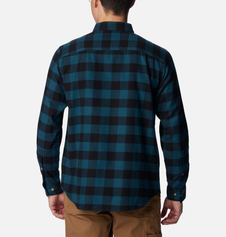 Chemise à manches longues en flanelle Cornell Woods Homme - Grandes tailles, Color: Night Wave Buffalo Check, image 2