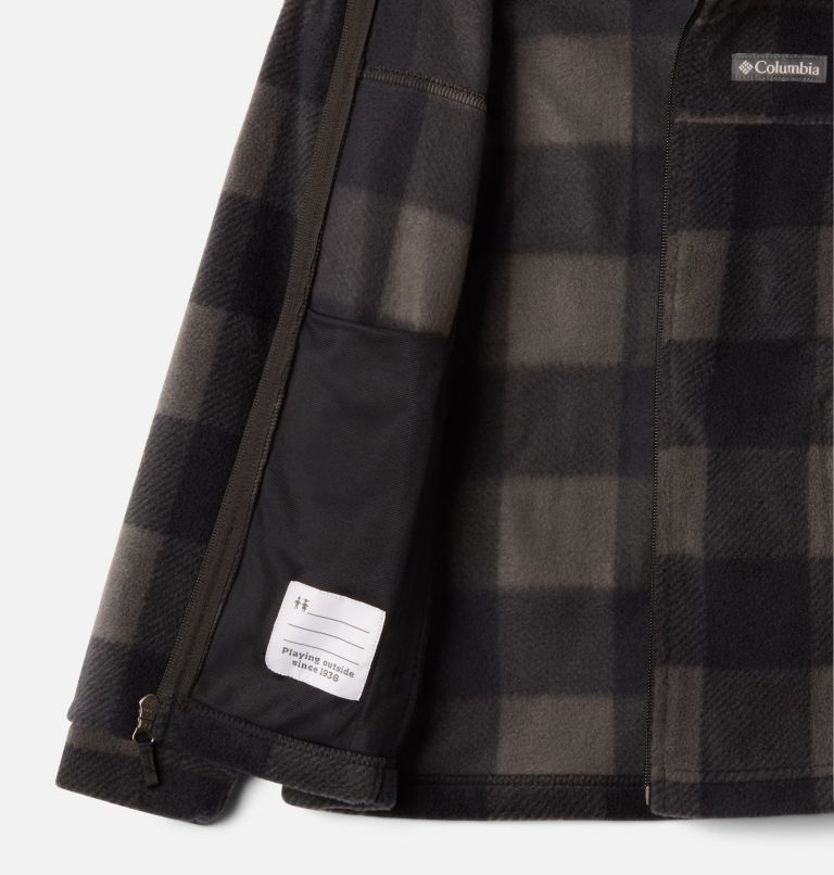 Veste en laine polaire Zing III pour garçon, Color: Black Check (B) Print, image 3