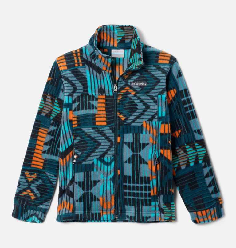 Veste en laine polaire Zing III pour garçon, Color: Night Wave Pathways, image 1