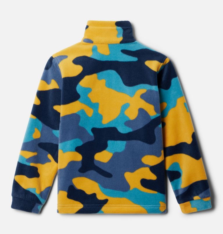 Boys’ Zing III Printed Fleece Jacket, Color: Shasta Mod Camo, image 2