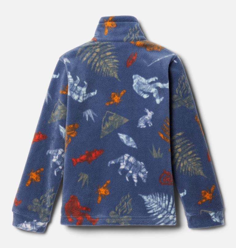 Boys’ Zing III Printed Fleece Jacket, Color: Dark Mountain Wanderlandia