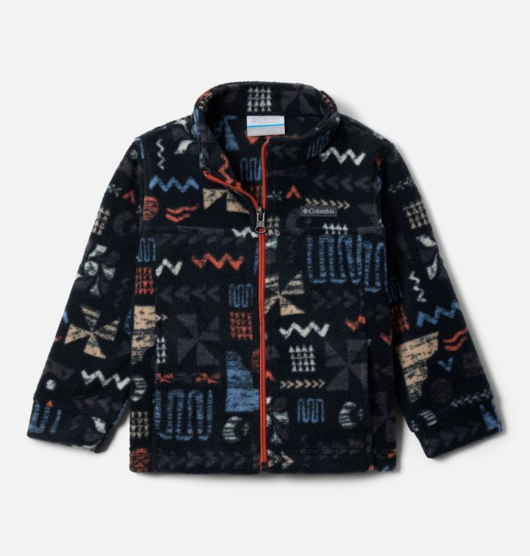 Boys' Toddler Zing III Fleece Jacket, Color: Black Outerbounds, image 1
