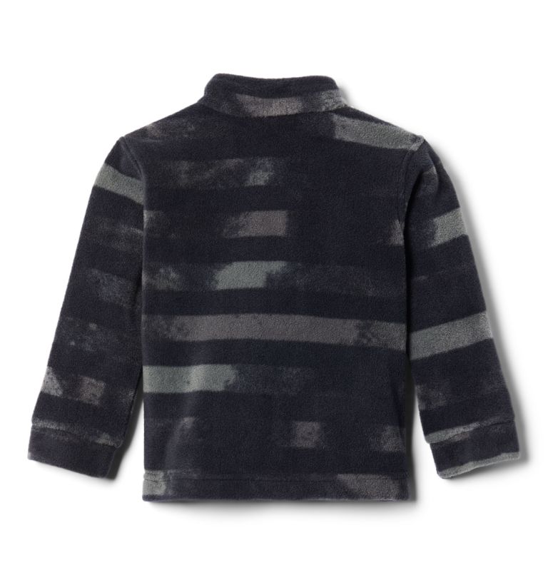 Boys' Toddler Zing III Fleece Jacket, Color: Black Tie Dye Stripe, image 2