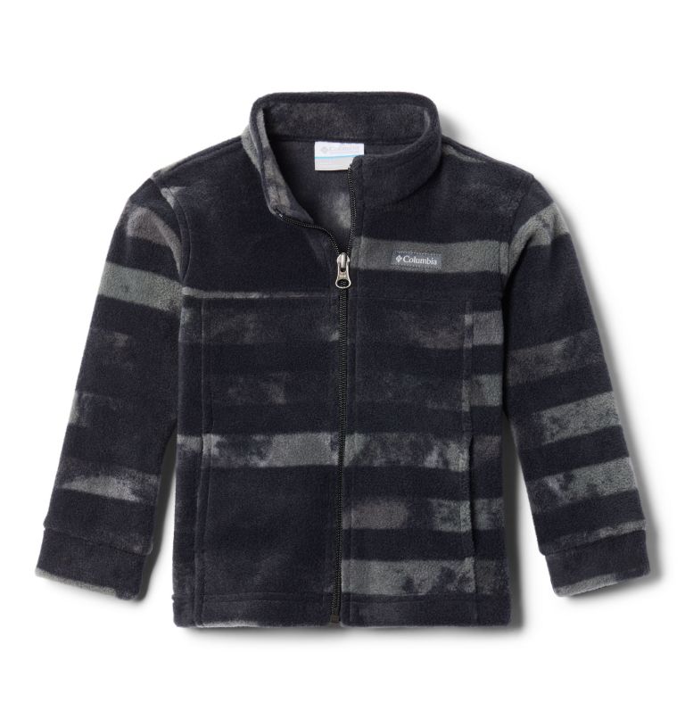 Boys' Toddler Zing III Fleece Jacket, Color: Black Tie Dye Stripe, image 1