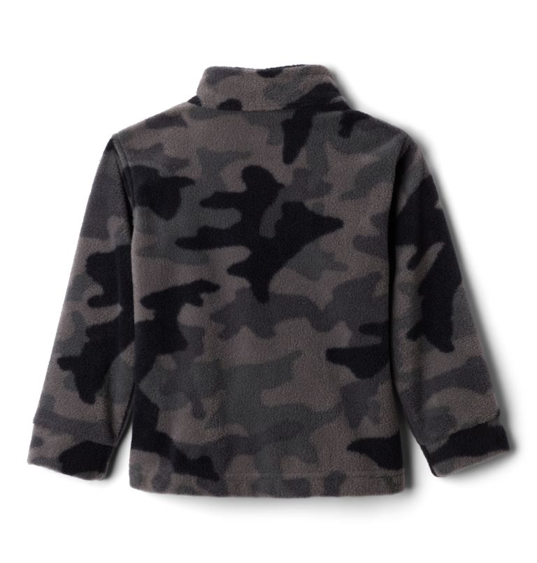 Boys’ Toddler Zing III Fleece Jacket, Color: Black Trad Camo (B) Print
