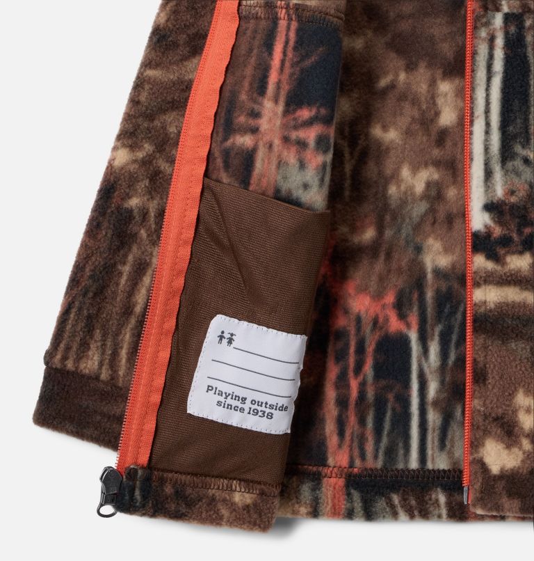 Boys' Toddler Zing III Fleece Jacket, Color: Tobacco Deschutrees, image 3