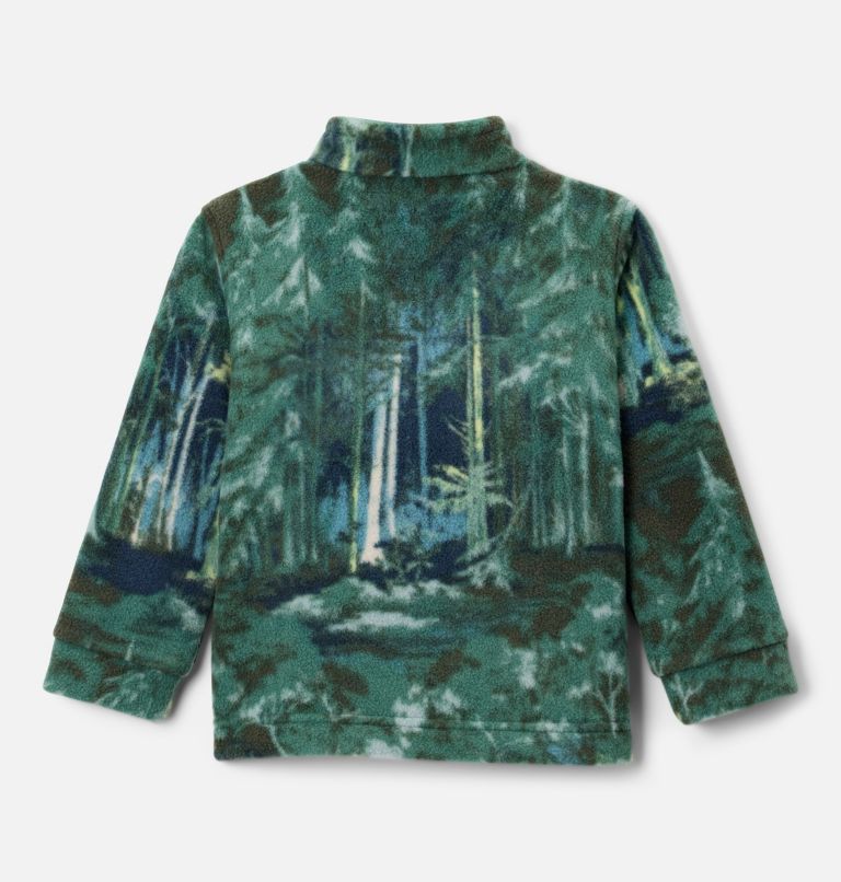 Boys' Toddler Zing III Fleece Jacket, Color: Rain Forest Deschutrees, image 2