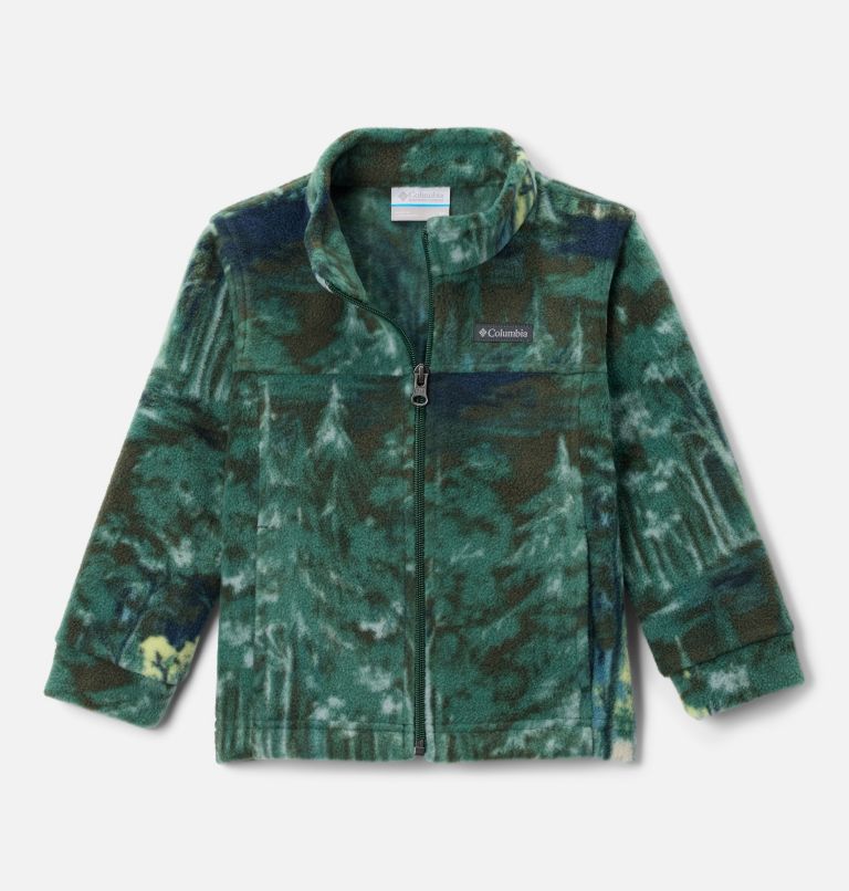 Boys' Toddler Zing III Fleece Jacket, Color: Rain Forest Deschutrees, image 1
