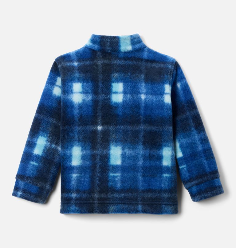 Boys' Toddler Zing III Fleece Jacket, Color: Mountain Blue Omblur Tonal, image 2