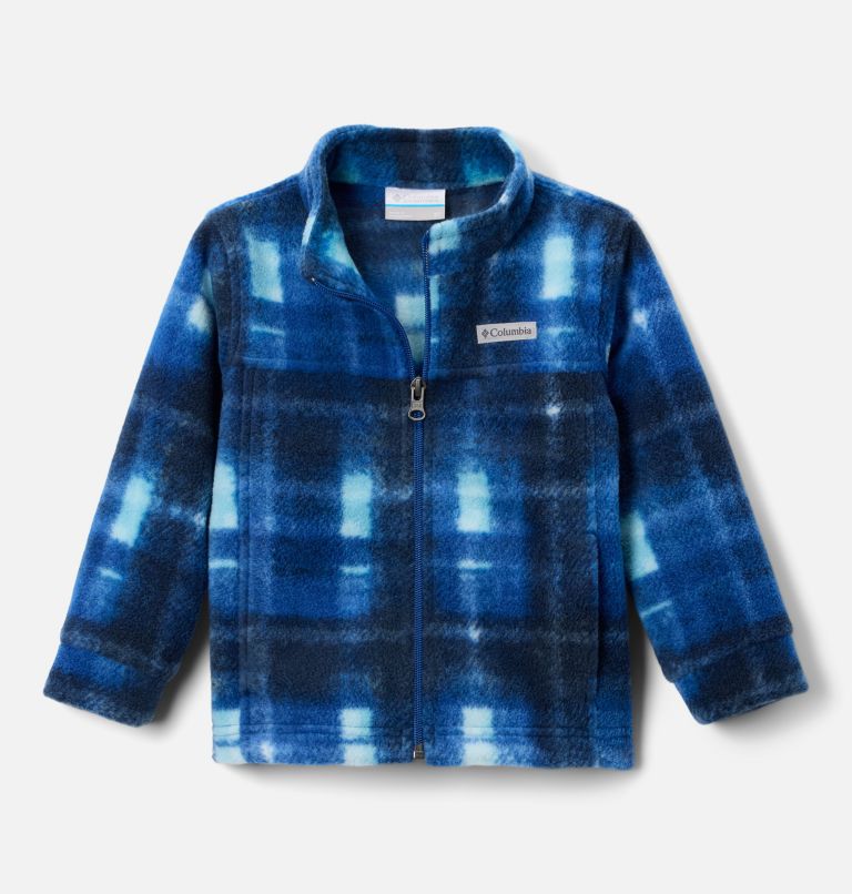 Boys' Toddler Zing III Fleece Jacket, Color: Mountain Blue Omblur Tonal, image 1
