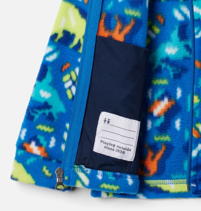 Boys’ Toddler Zing III Fleece Jacket, Color: Bright Indigo Buffaloroam, image 3
