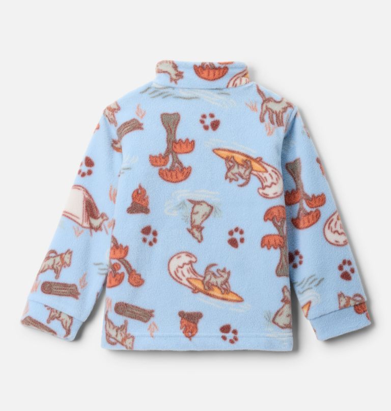 Boys' Toddler Zing III Fleece Jacket, Color: Ripple Blue Trail Tails, image 2