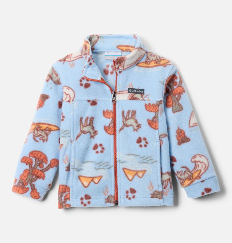 Boys' Toddler Zing III Fleece Jacket, Color: Ripple Blue Trail Tails, image 1