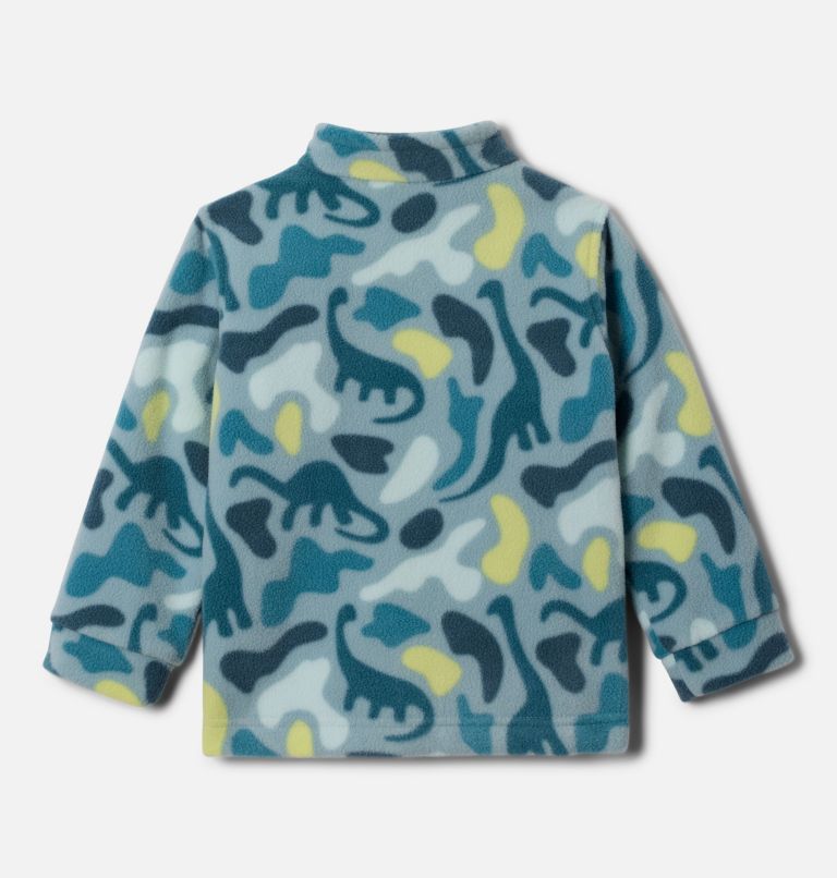 Boys' Toddler Zing III Fleece Jacket, Color: Crushed Blue Dinoflauge, image 2