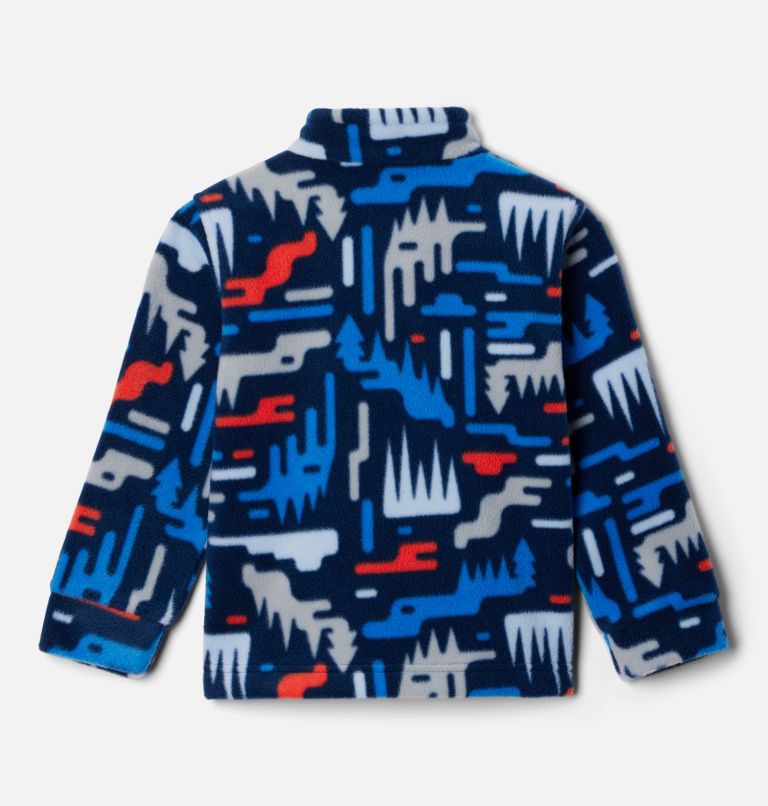 Boys' Toddler Zing III Fleece Jacket, Color: Collegiate Navy Highland, image 2