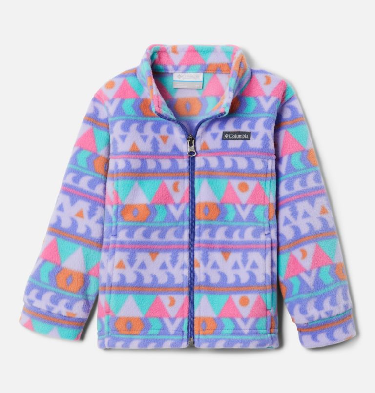 Boys' Toddler Zing III Fleece Jacket, Color: Purple Lotus Camp Blanket, image 1