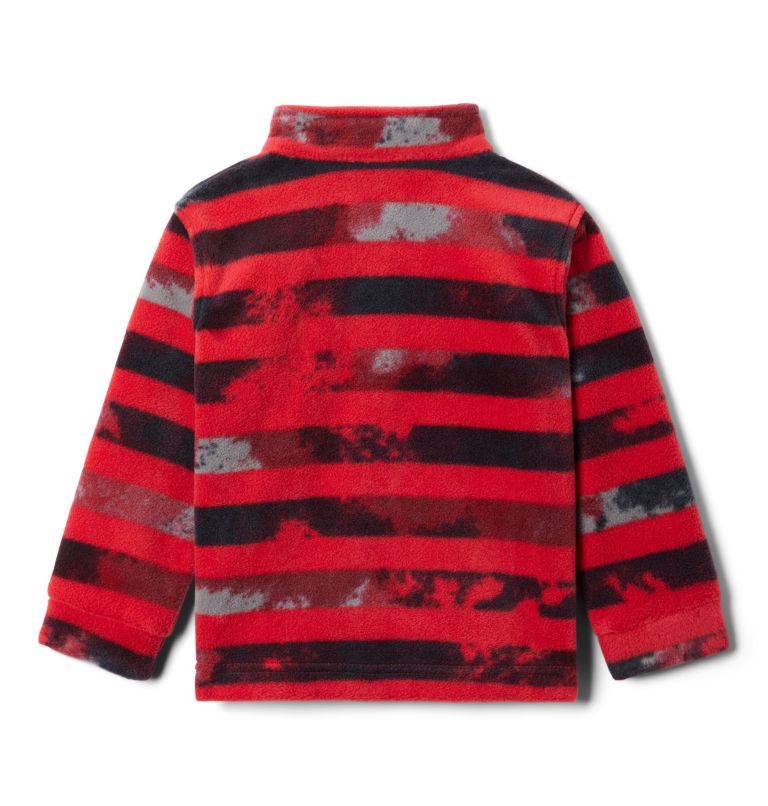 Boys' Toddler Zing III Fleece Jacket, Color: Mountain Red Tie Dye Stripe, image 2