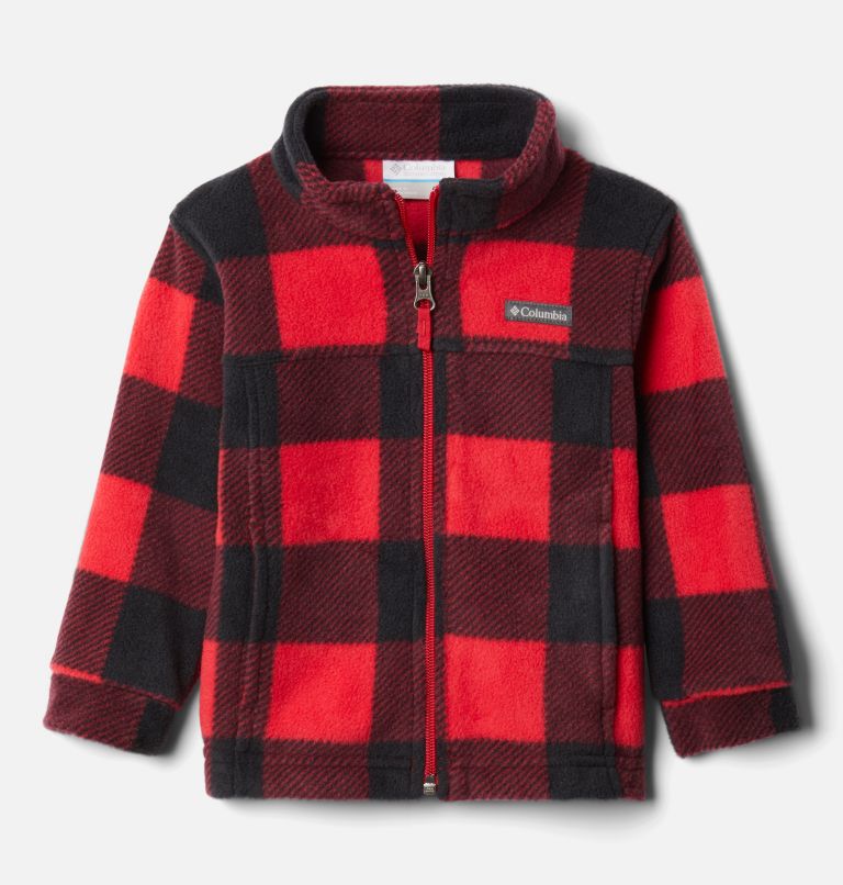 Boys' Toddler Zing III Fleece Jacket, Color: Mountain Red Check (B) Print, image 1