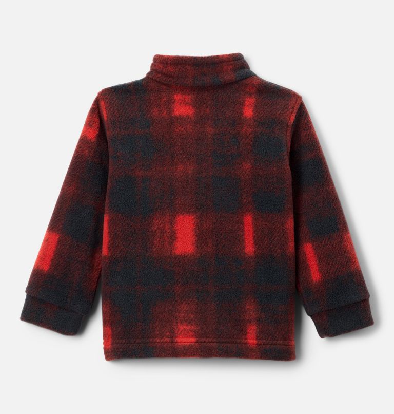 Boys' Toddler Zing III Fleece Jacket, Color: Sail Red Omblur Tonal, image 2