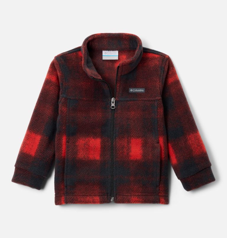 Boys' Toddler Zing III Fleece Jacket, Color: Sail Red Omblur Tonal, image 1