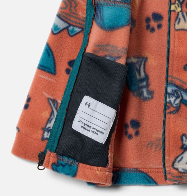 Boys' Toddler Zing III Fleece Jacket, Color: Tuscan Trail Tails, image 3